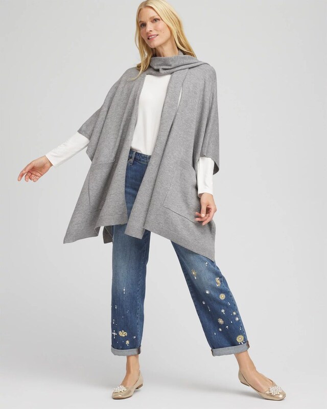 Long Knit Ruana - image 2